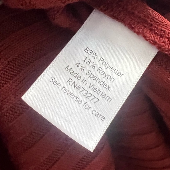 NINE WEST Ribbed Midi Dress in Terracotta. NWT - Picture 3 of 3